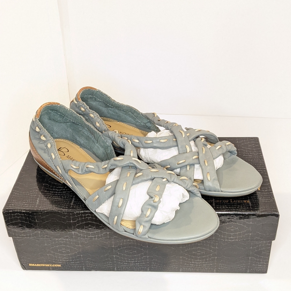 B. Makowsky leather sandals
